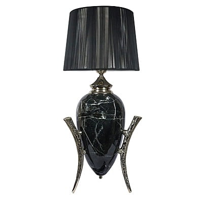 Stylish Black Texture Table Lamp - Perfect for Any Interior Décor