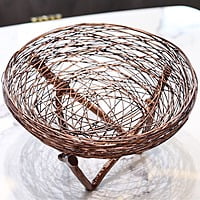 Handcrafted Metal Centerpiece Tableware for Displaying Fruits Handcrafted Metal Centerpiece Tableware for Displaying Fruits