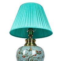 Sea Green Table Lamp with Stunning Artwork for Home or Office Decor Sea Green Table Lamp with Stunning Artwork for Home or Office Decor