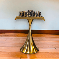 Historical Greek vs Roman Army chess set with stand Historical Greek vs Roman Army chess set with stand