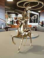 Brass Deer Statue